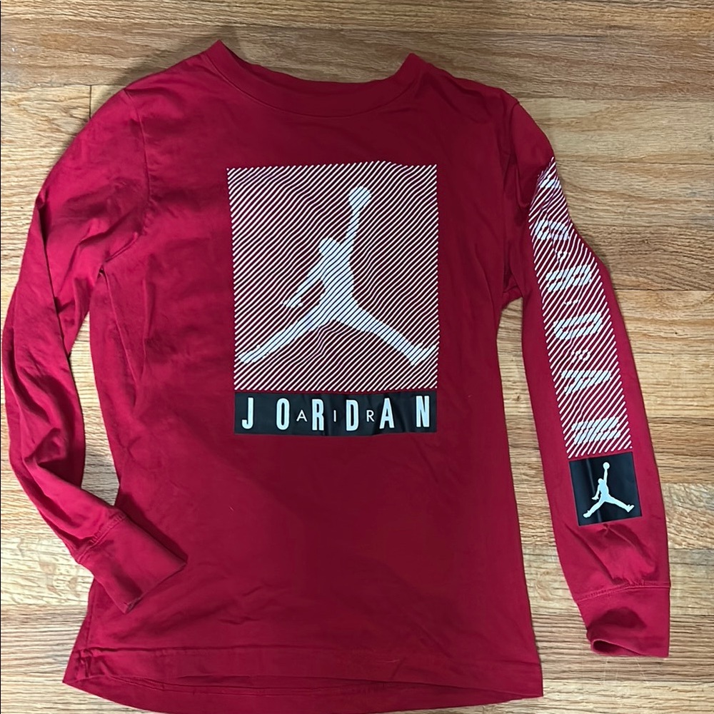 Jordan Red Long Sleeve Tee